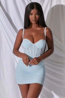 Mesh Bodycon Corset Mini Dress In Blue 21 Mesh Bodycon Corset Mini Dress In Blue -Pretty Dresses Sales 2766 13 overload blue mesh bustier boning bodycon mini dress