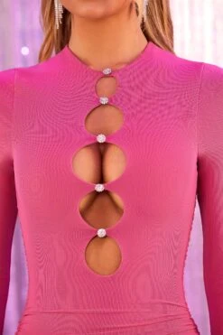 Cut Out Mini Dress In Pink 13 Cut Out Mini Dress In Pink -Pretty Dresses Sales 4685 8 endlessly devoted pink cut out ruched bodycon mini dress