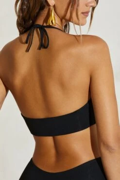 Halterneck Cut Out Mini Dress In Black -Pretty Dresses Sales 5256 6 Nayana Black Cut Out Plunge Mini Dresscopy