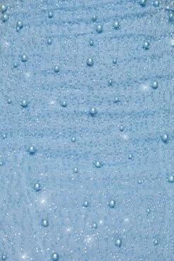 Embellished Cowl Neck Mini Dress In Blue -Pretty Dresses Sales 5322 9 Seychelles Blue Embellished Cowl Mini Dress