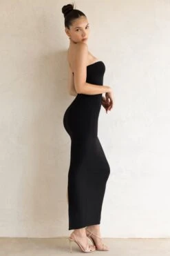Bandeau Maxi Dress In Black -Pretty Dresses Sales 5467 3 Black Tube Maxi Dress
