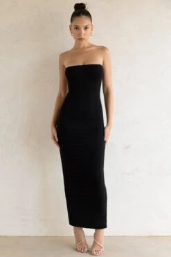 Bandeau Maxi Dress In Black -Pretty Dresses Sales 5467 8 Black Tube Maxi Dress