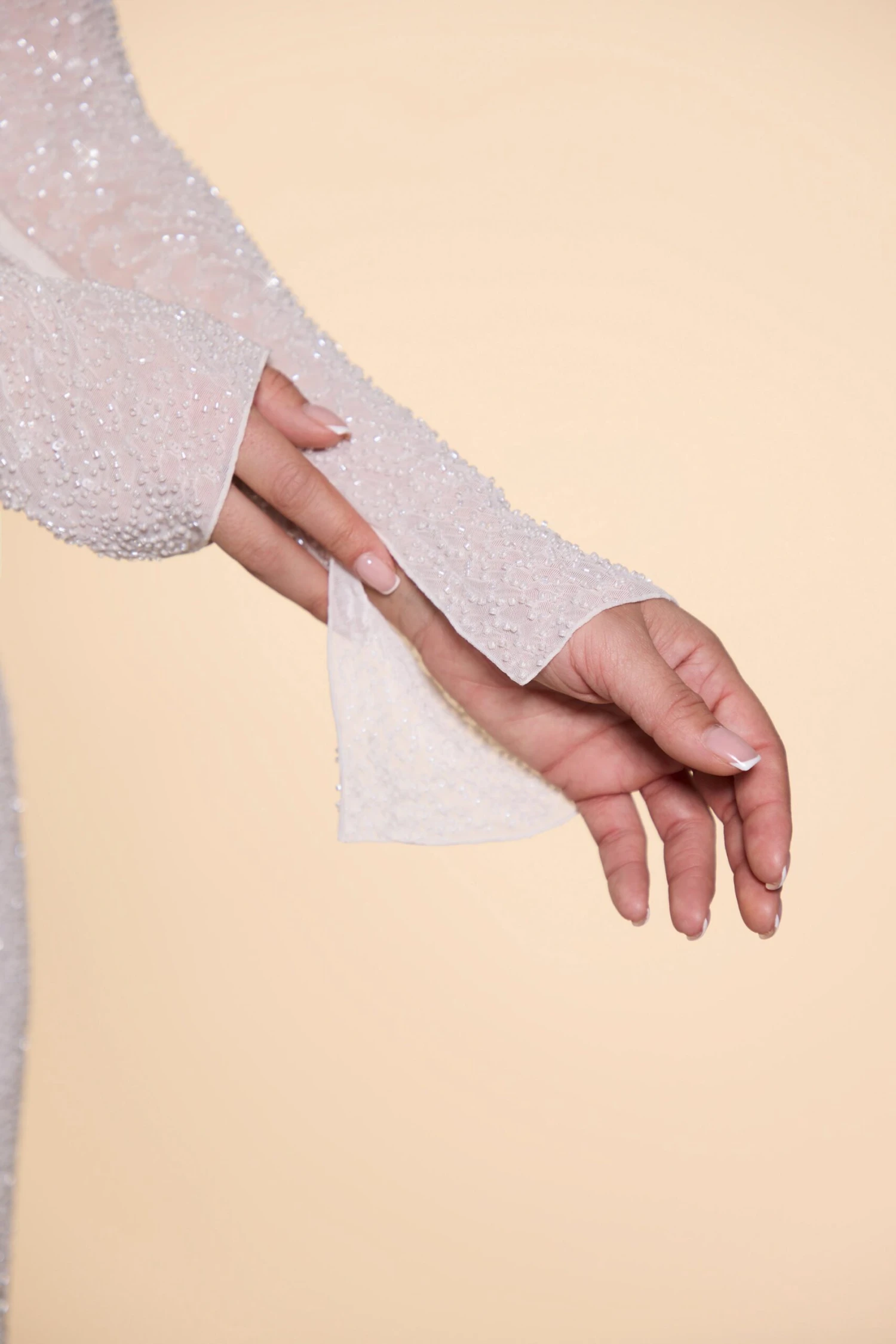 Embellished Cowl Neck Maxi Dress In Ivory 8 Embellished Cowl Neck Maxi Dress In Ivory - Image 8