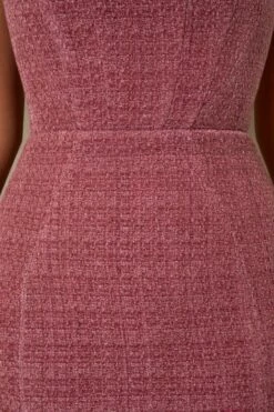Tweed Square Neck Corset Mini Dress In Rose 11 Tweed Square Neck Corset Mini Dress In Rose -Pretty Dresses Sales 6149 6 Odeya Plum Square Neck Corset Mini Dress 2