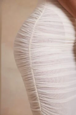 Off The Shoulder Ruched Corset Maxi Dress In Ivory 12 Off The Shoulder Ruched Corset Maxi Dress In Ivory -Pretty Dresses Sales 6188 7 Cecily Ivory Corset Drop Shoulder Ruched Maxi Dress