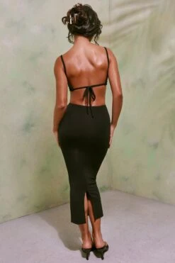 Ruched Cut Out Midi Dress In Black -Pretty Dresses Sales 6203 5 Demetria Black Cut Out Maxi Dress 7c82a3cf d5e3 462a bee1 b39f2fc1aec6