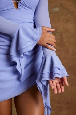 Lace Up Front Mini Dress In Periwinkle 11 Lace Up Front Mini Dress In Periwinkle -Pretty Dresses Sales 6372 5 Periwinkle Lace Up Front Mini Dress