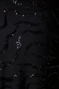 Single Sleeve Cut Out Maxi Dress In Black -Pretty Dresses Sales 6585 8 Black One Shoulder Asymetric Embellished Maxi Dress