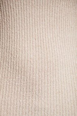 Cold Shoulder Long Sleeve Mini Dress In Beige -Pretty Dresses Sales 6714 1 Praline Strap Top Long Sleeve Mini Dress