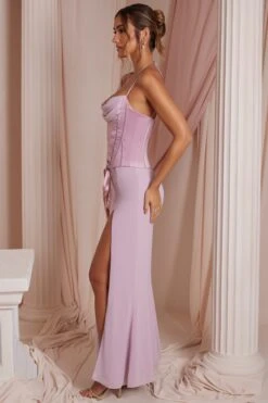 Lace Up Corset Maxi Dress In Dusty Pink -Pretty Dresses Sales 6749 8 Coralie Dusty Pink Lace Up Corset Maxi Dress