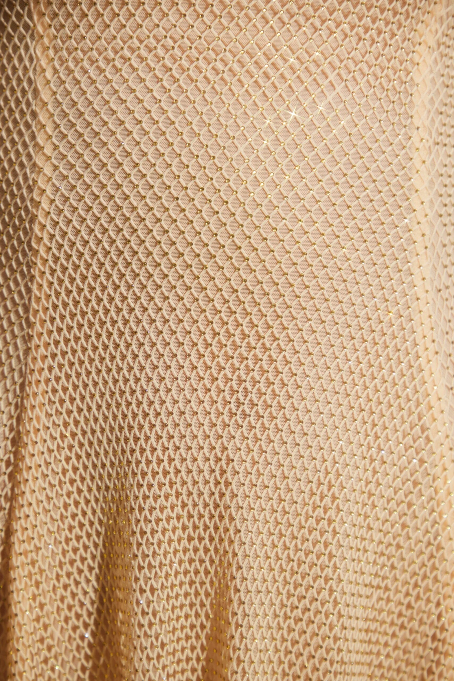 Embellished Long Sleeve Backless Mini Dress In Gold 4 Embellished Long Sleeve Backless Mini Dress In Gold - Image 4